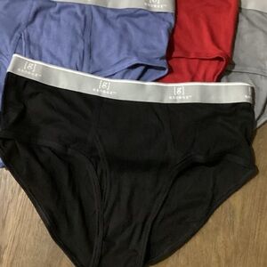 George Men's Briefs Multi-Pack - Black, Red, Blue, Gray